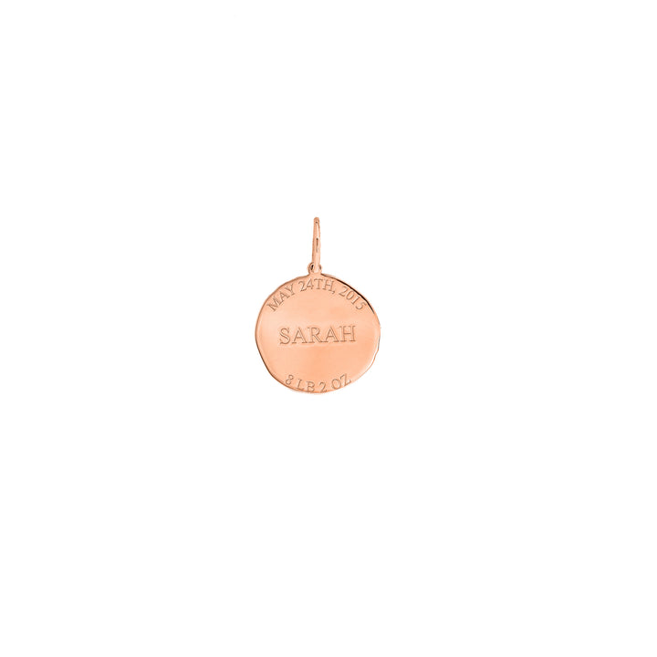 Organic Disk Engravable Charm