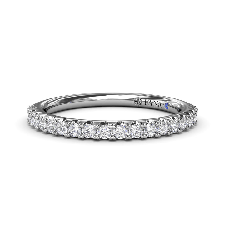 Double Prong Diamond Wedding Band