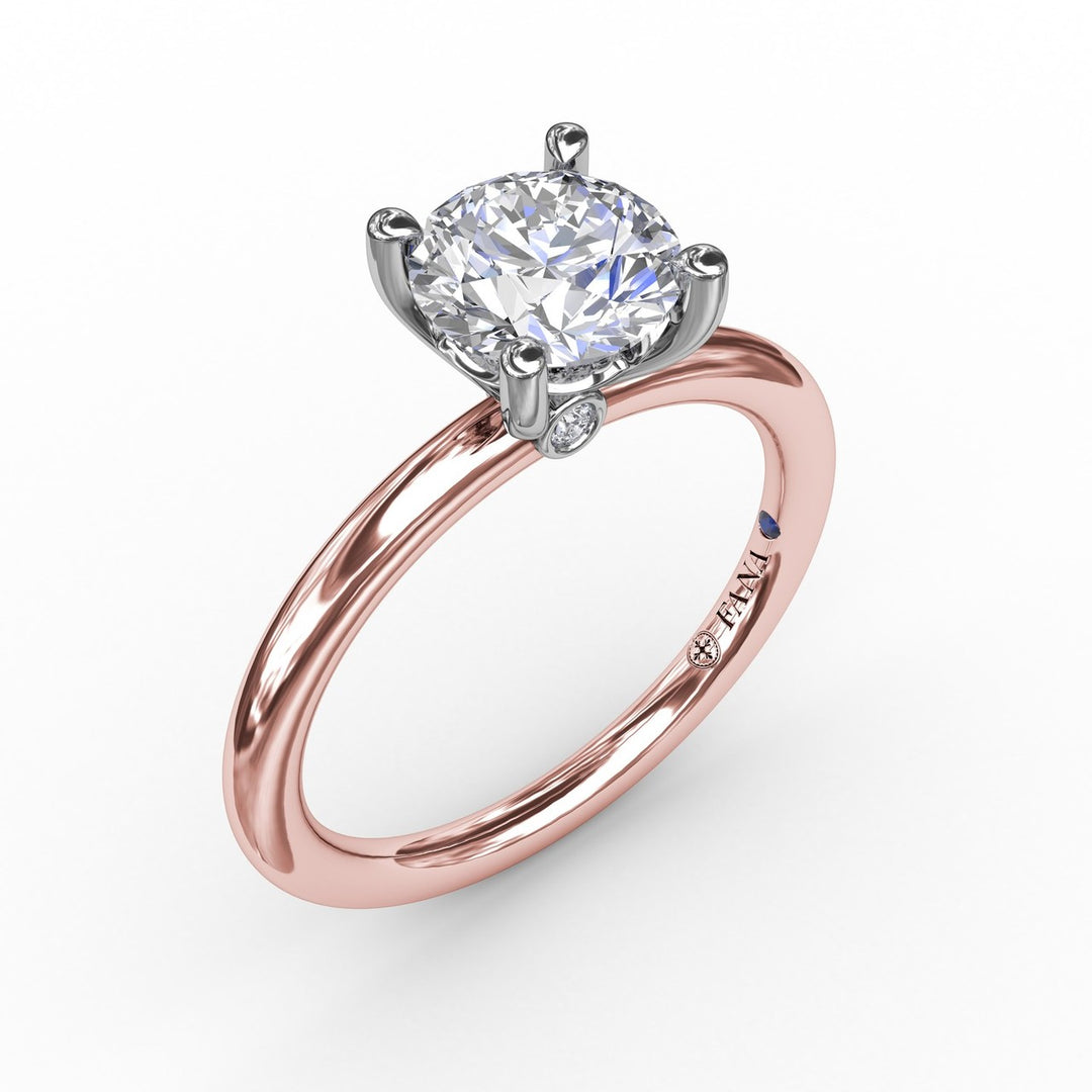 Classic Round Diamond Solitaire Engagement Ring