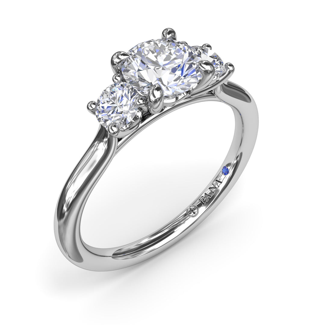 Three-Stone Diamond Engagement Ring