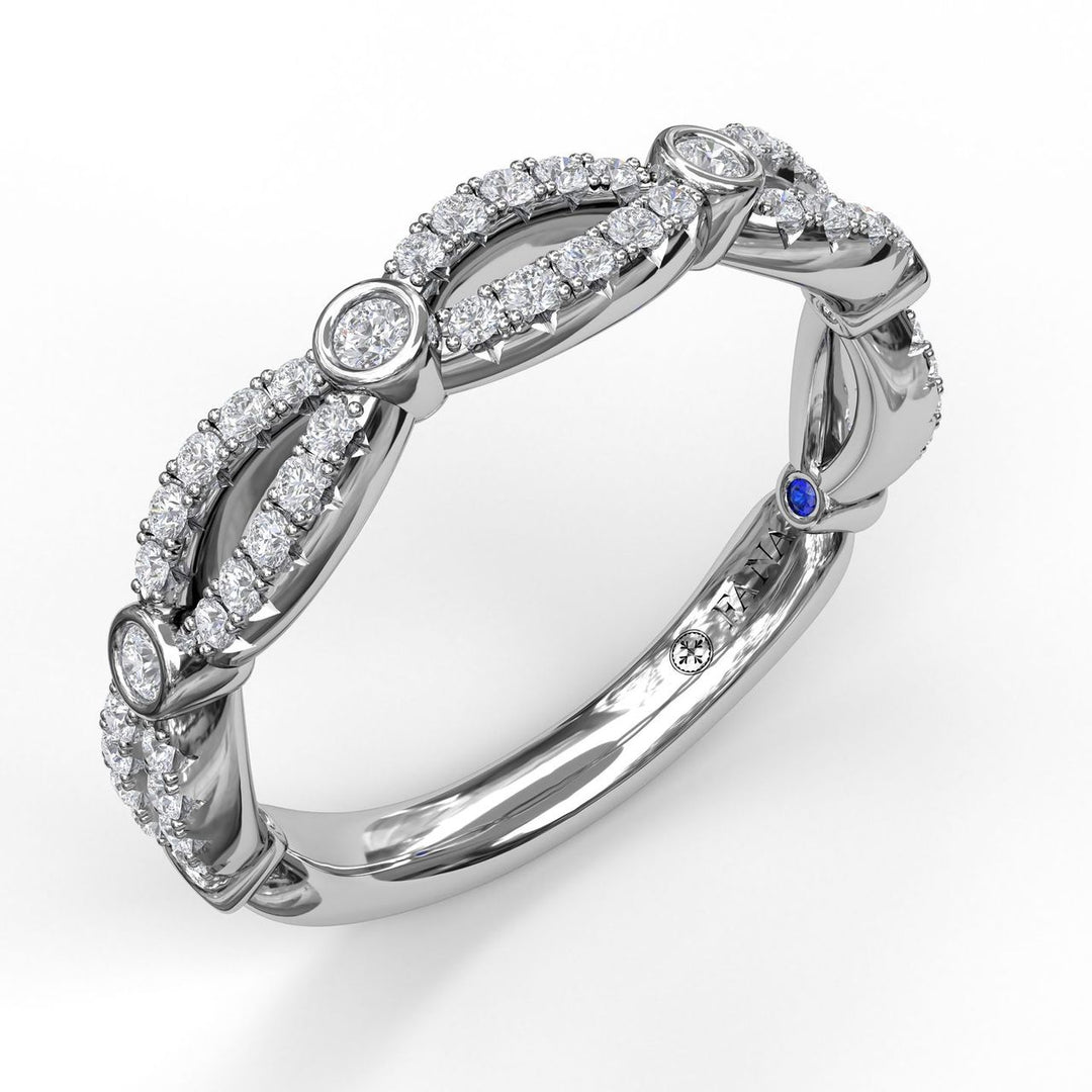 Narrow Infinity Diamond Band