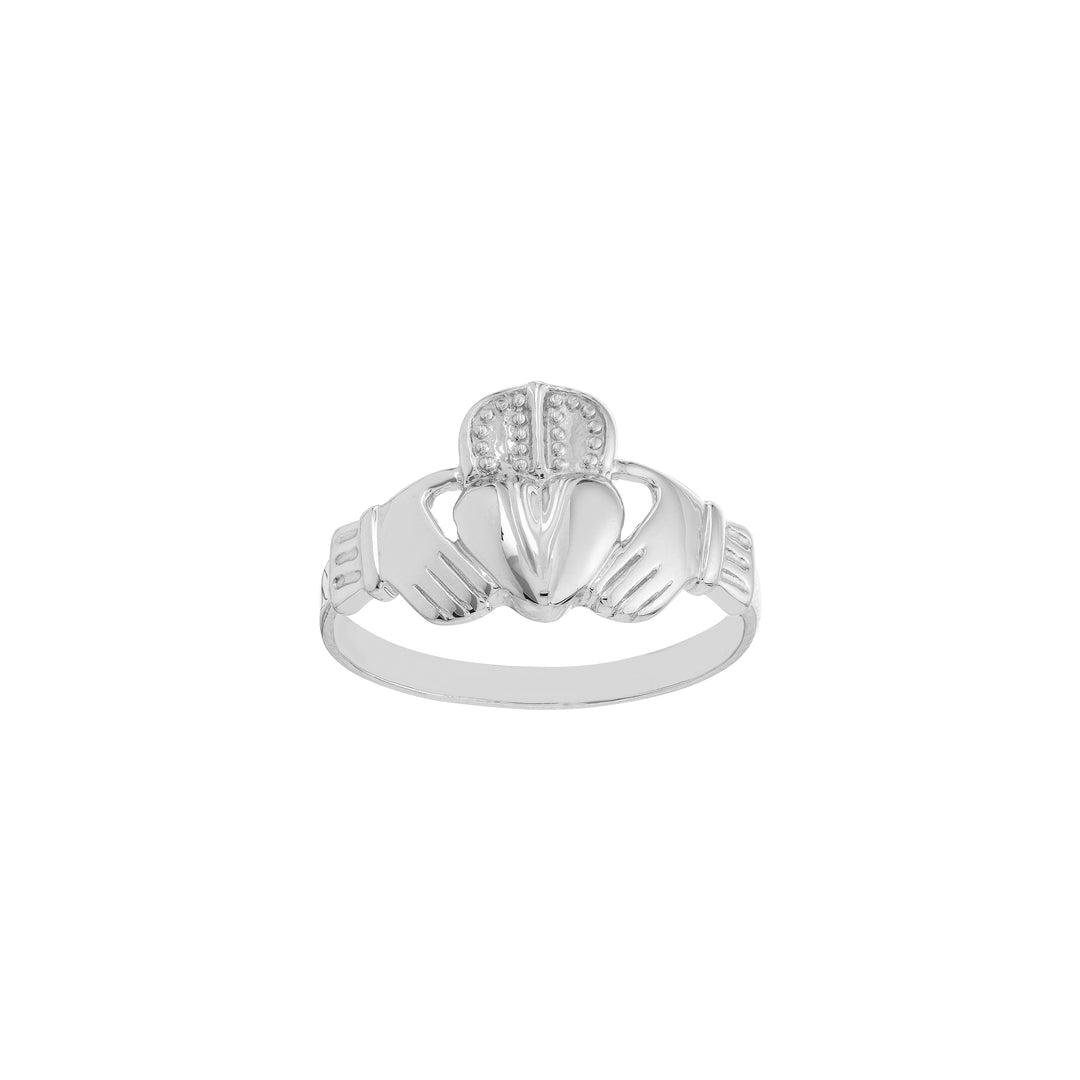 High-Polished Claddagh Ring for Men