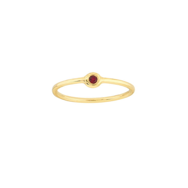 Ruby Bezel Wire Ring