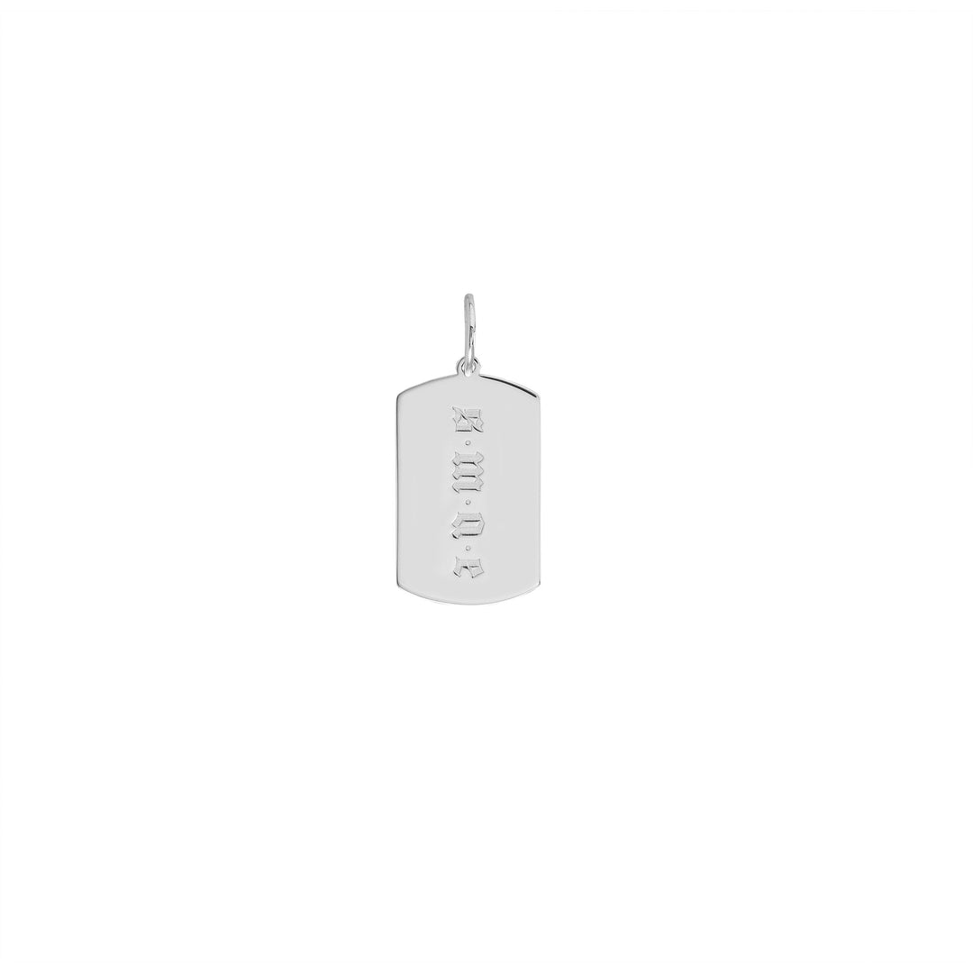 Dog Tag Engravable Charm