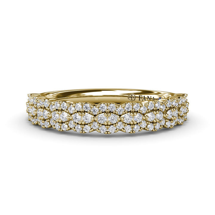 Marquise Shaped Diamond Band