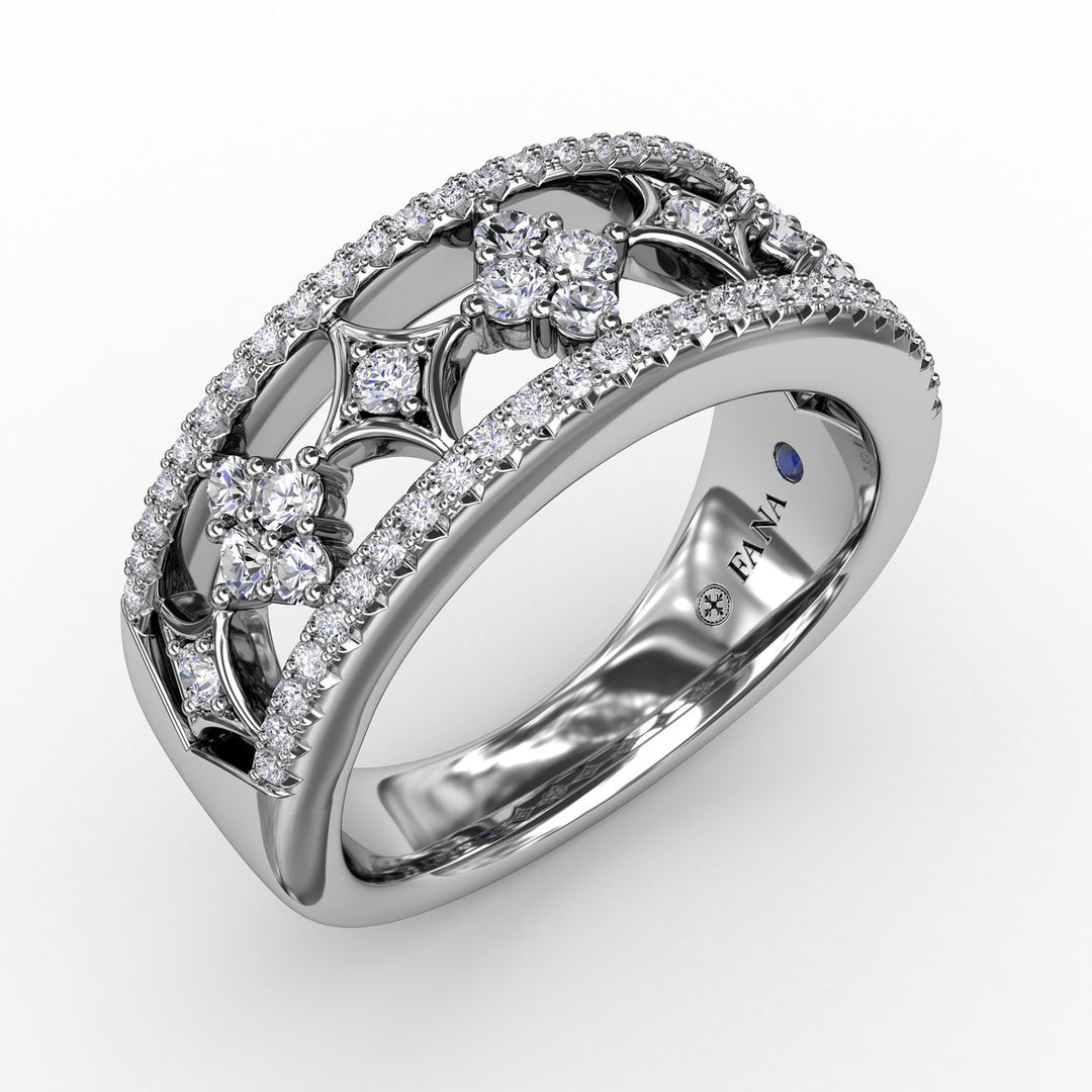 Multi-Pattern Diamond Band