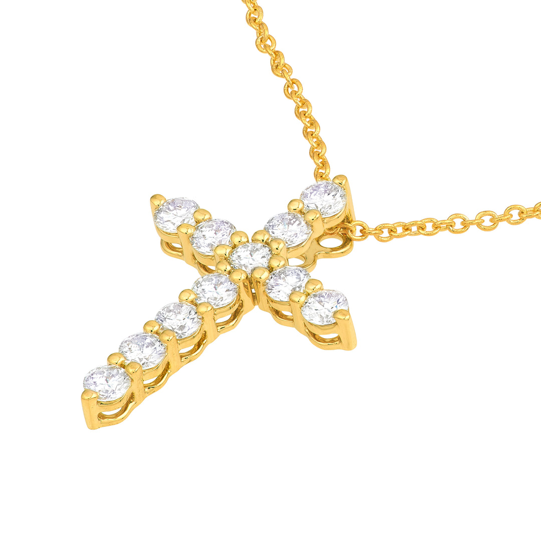 Diamond Cross Pendant (1/2tcw)