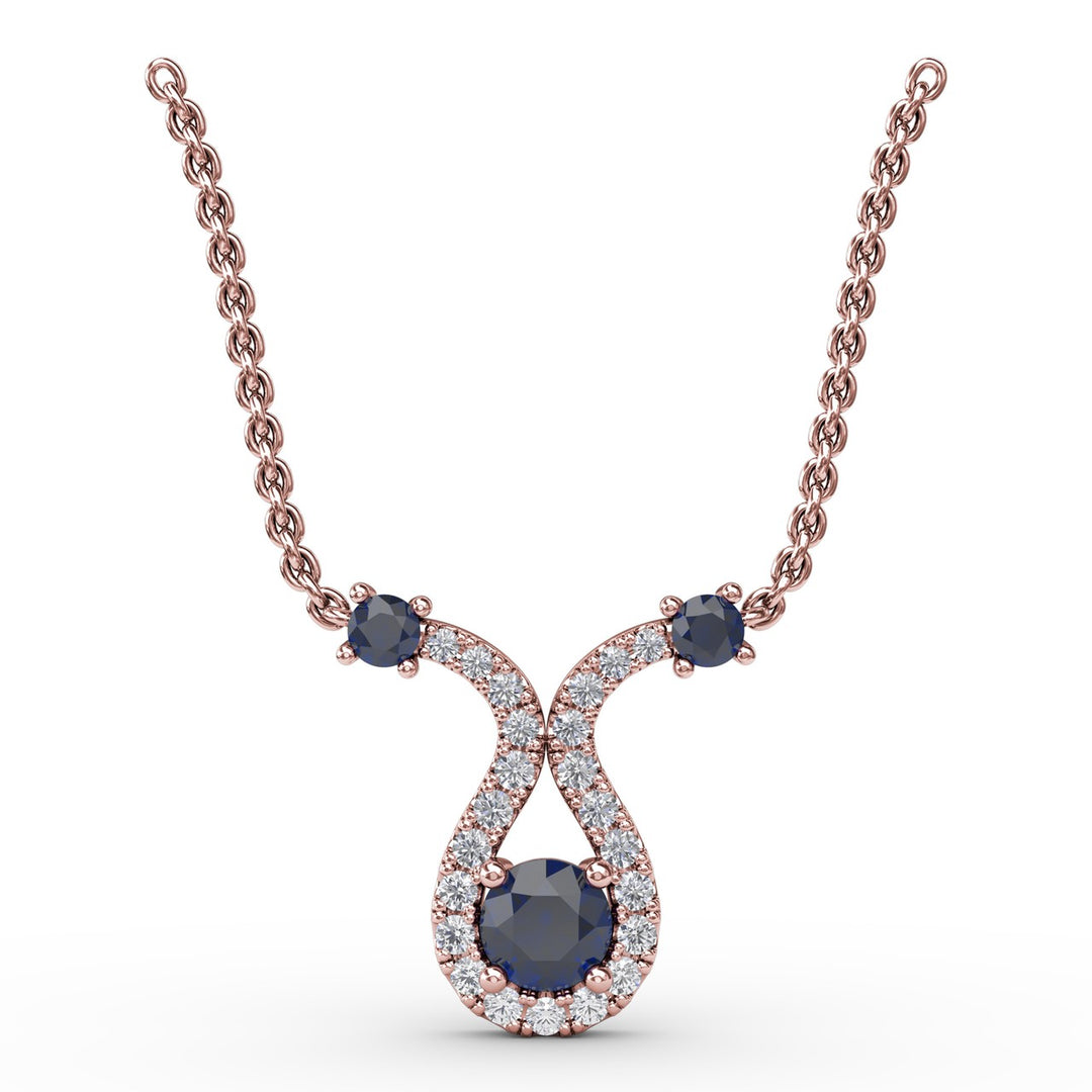 Full of Life Sapphire and Diamond Pendant