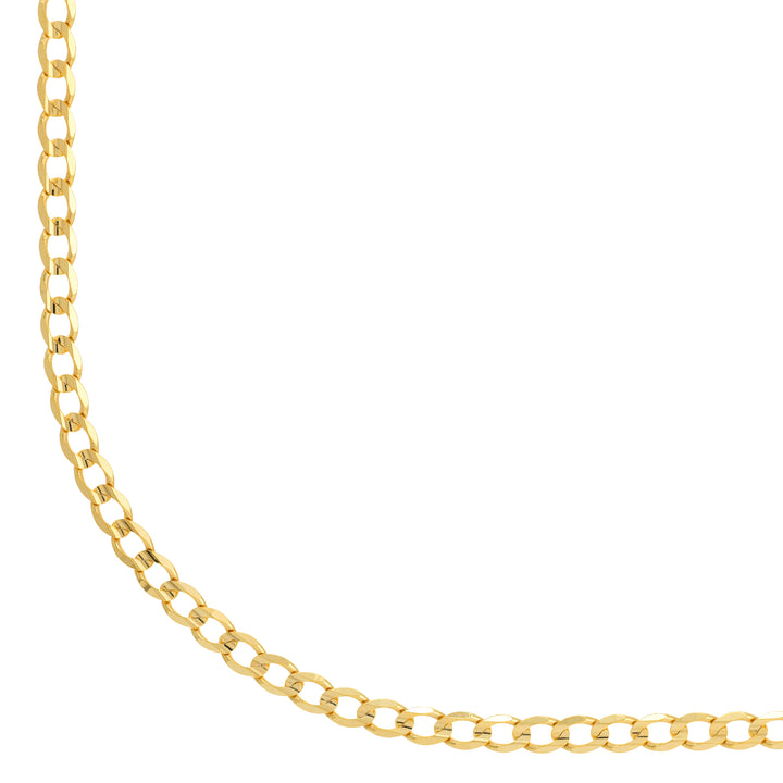 4.9mm Light Concave Curb Chain with Lob. Lock