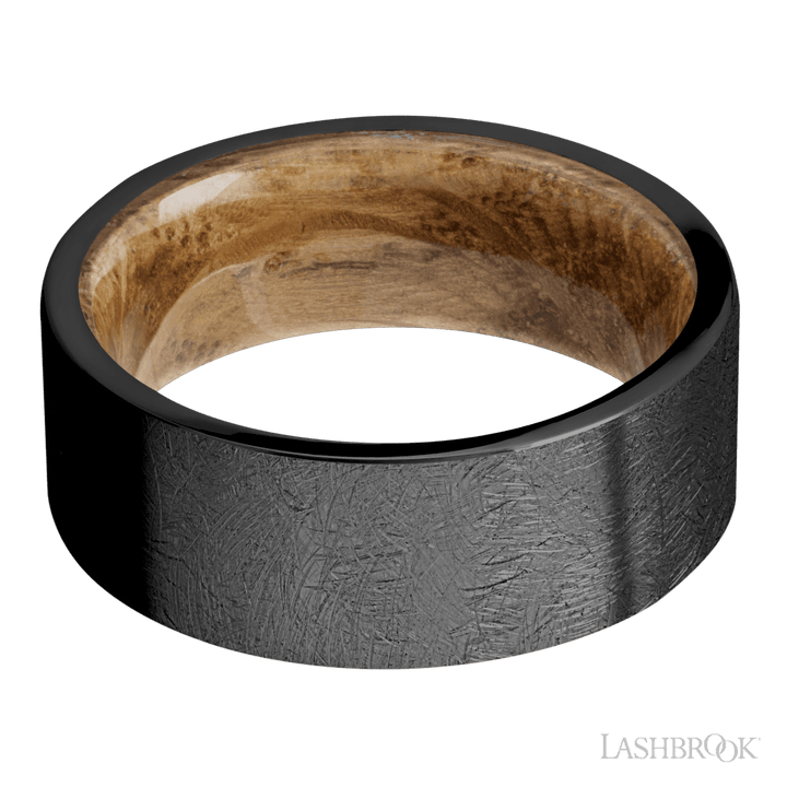 Zirconium with Distressed Finish and Whiskey Barrel