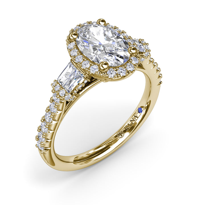 Breathtaking Baguette Diamond Engagement Ring