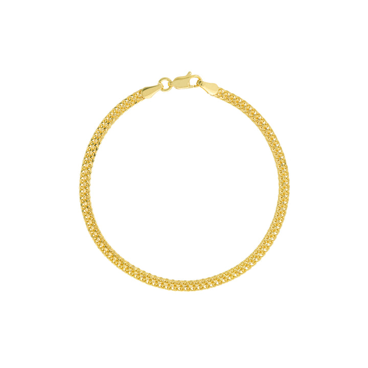 2 Row Hollow Wheat Chain Bracelet