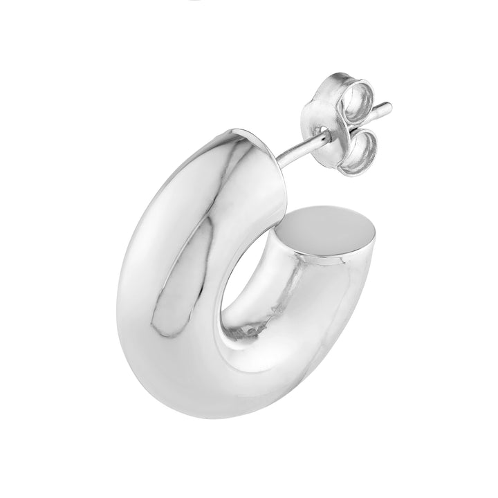 6mm Polished Open Hoop Earrings