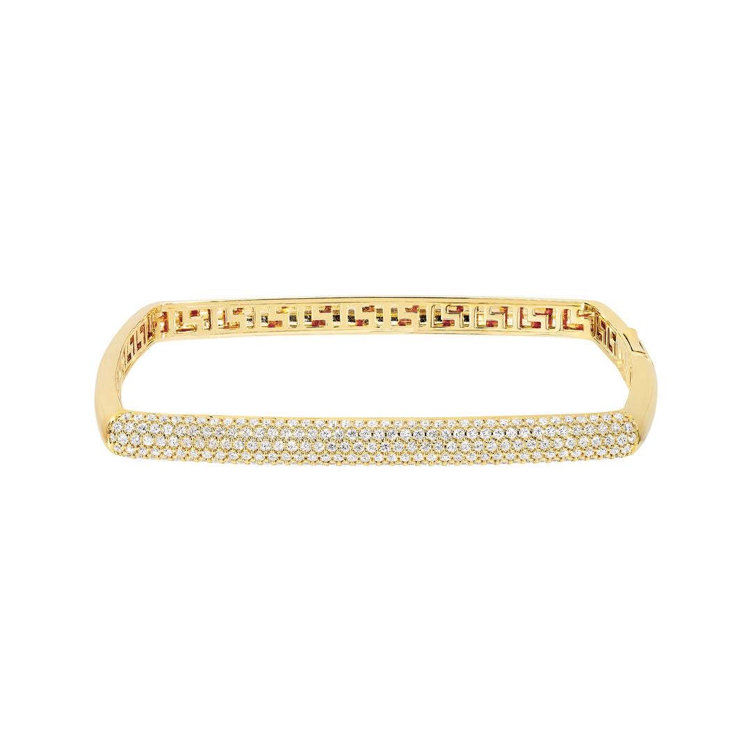 Pave Diamond Square Bangle