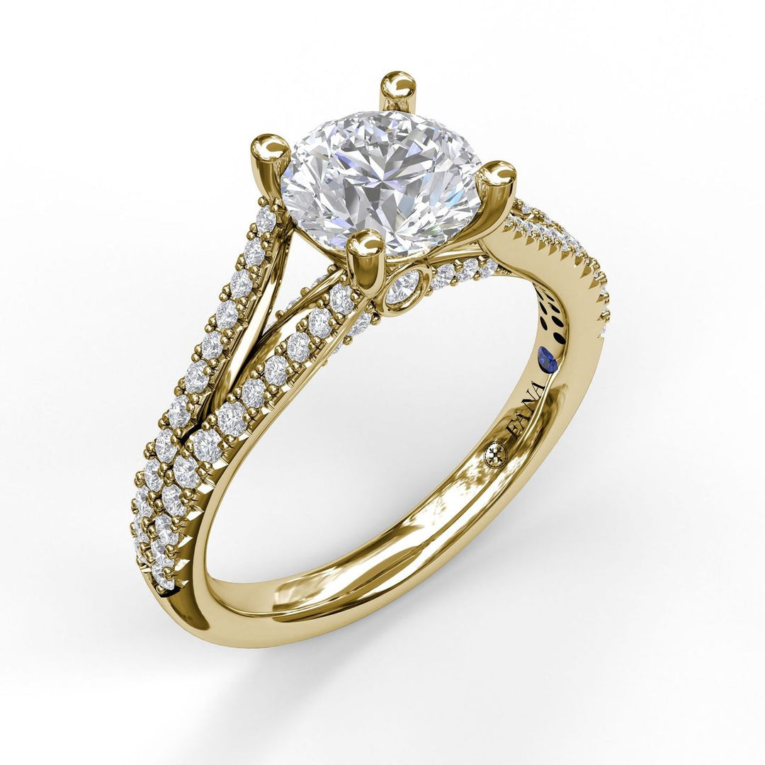 Solitaire With Pave Band