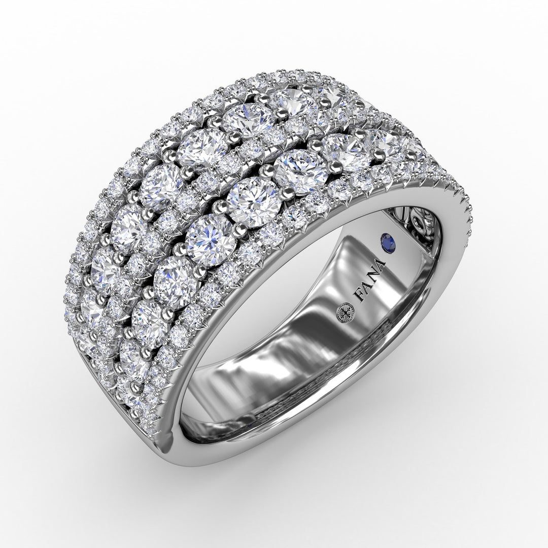 Five-Row Diamond Band