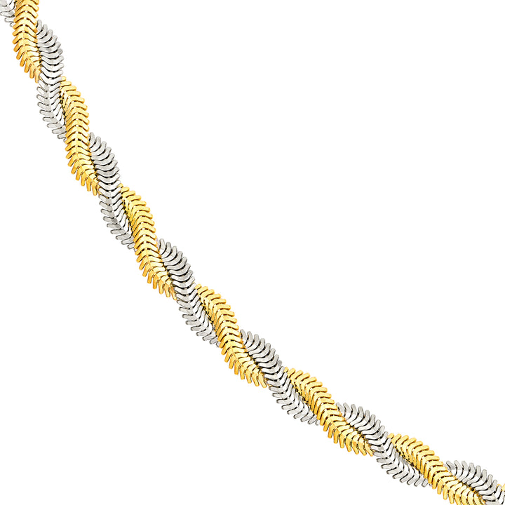 Two-Tone Braided Snake Chain