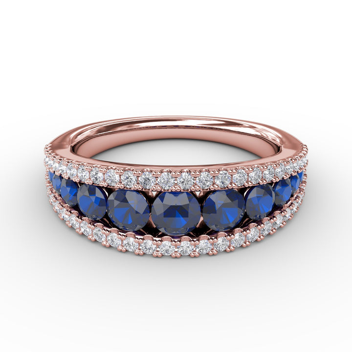 Walk This Way Sapphire and Diamond Ring