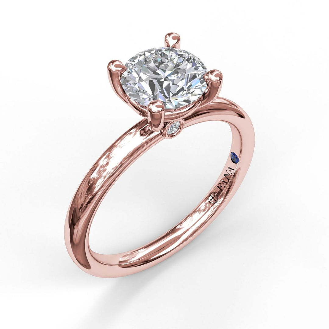 Classic Round Cut Solitaire Engagement Ring