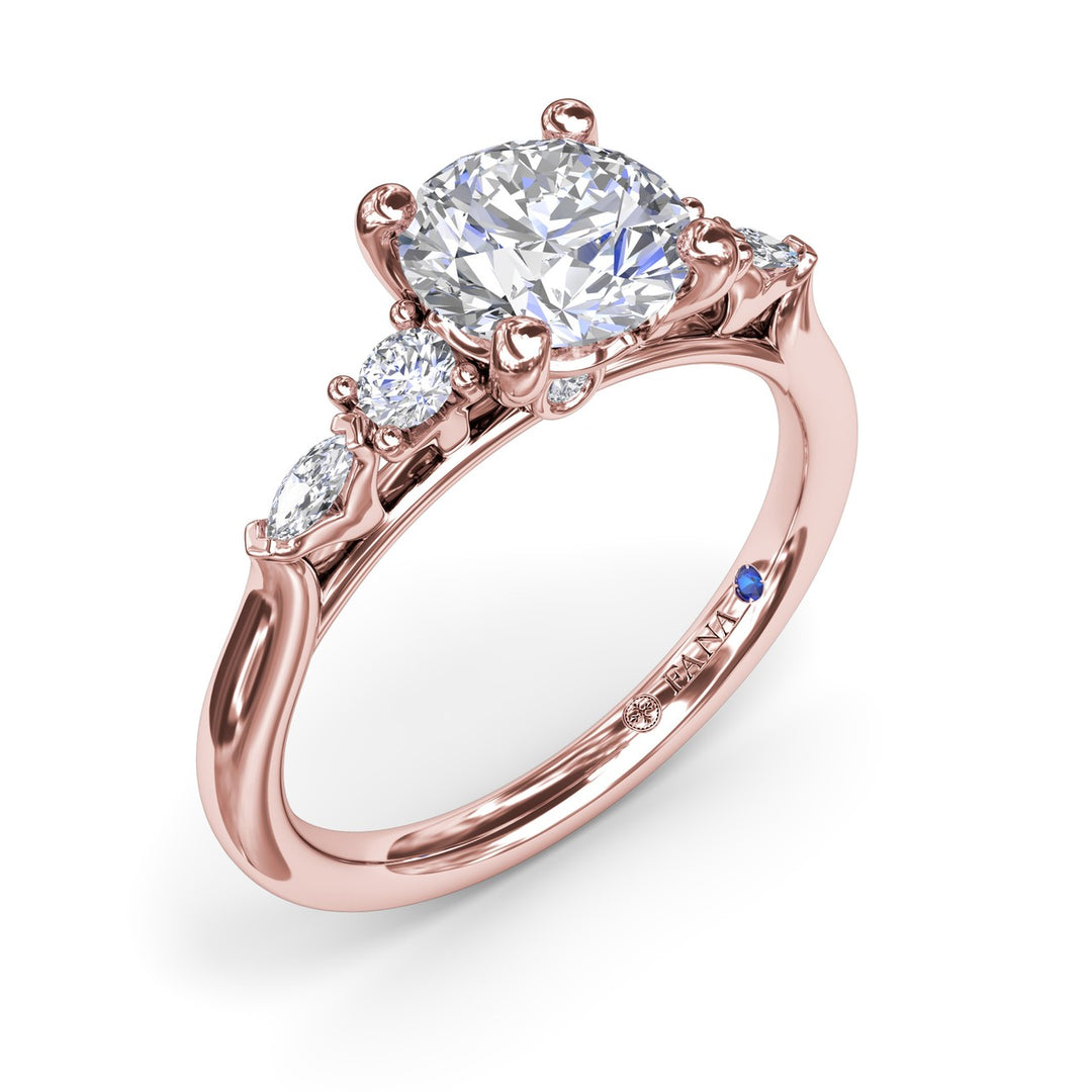 Delicate Round Diamond Engagement Ring