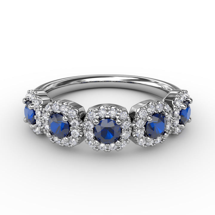 Blossoming Love Sapphire and Diamond Ring