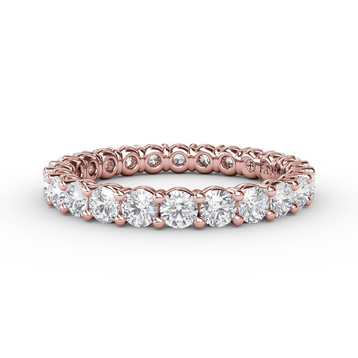 Stunning Shared Prong Eternity Band