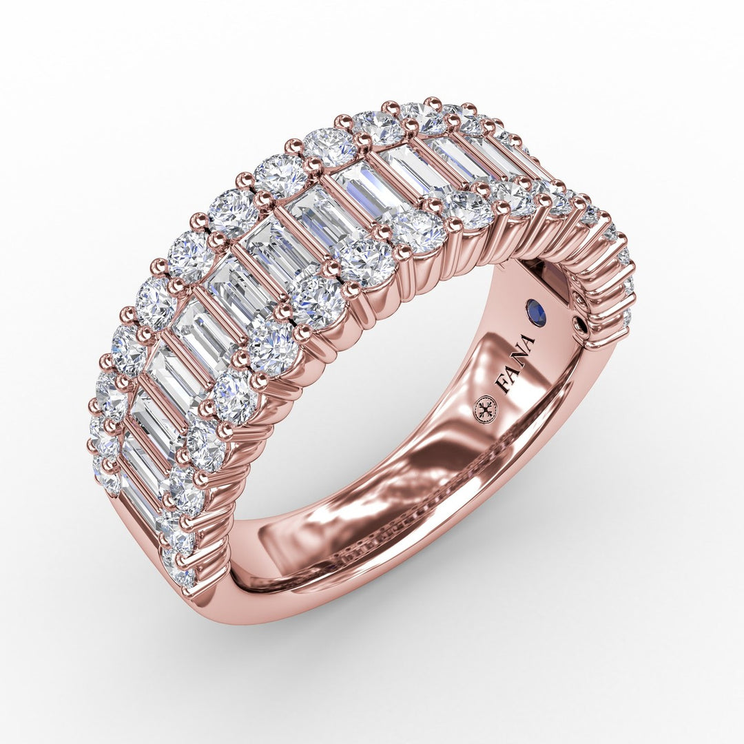 Layered Baguette Diamond Band