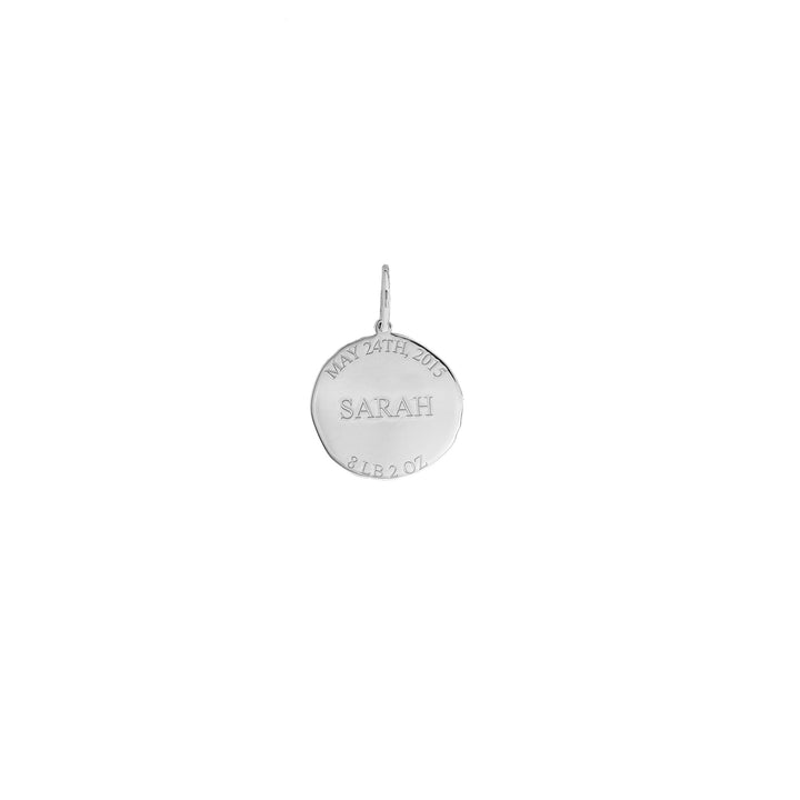 Organic Disk Engravable Charm