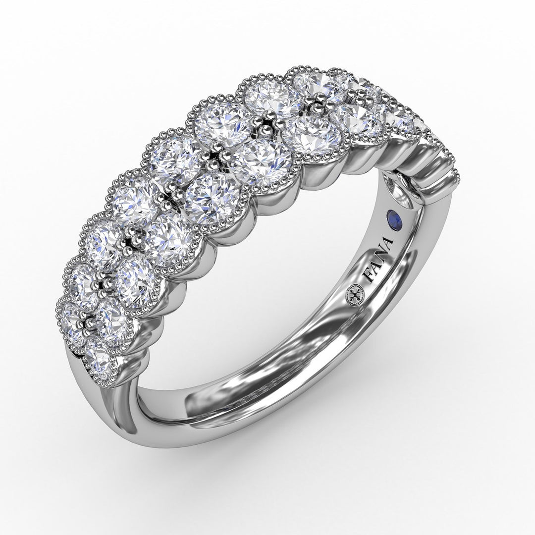 Double Row Diamond Band