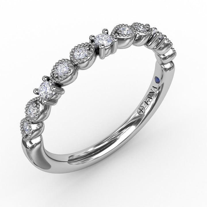 Milgrain Marquise Diamond Band