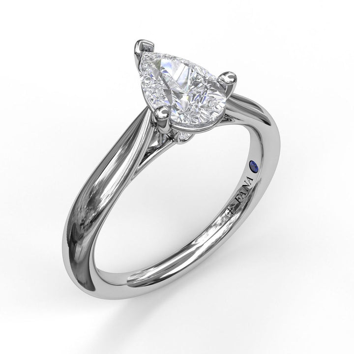 Pear Shape Solitaire Engagement Ring