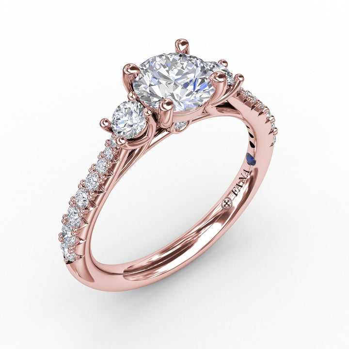 Classic Three Stone Engagement Ring