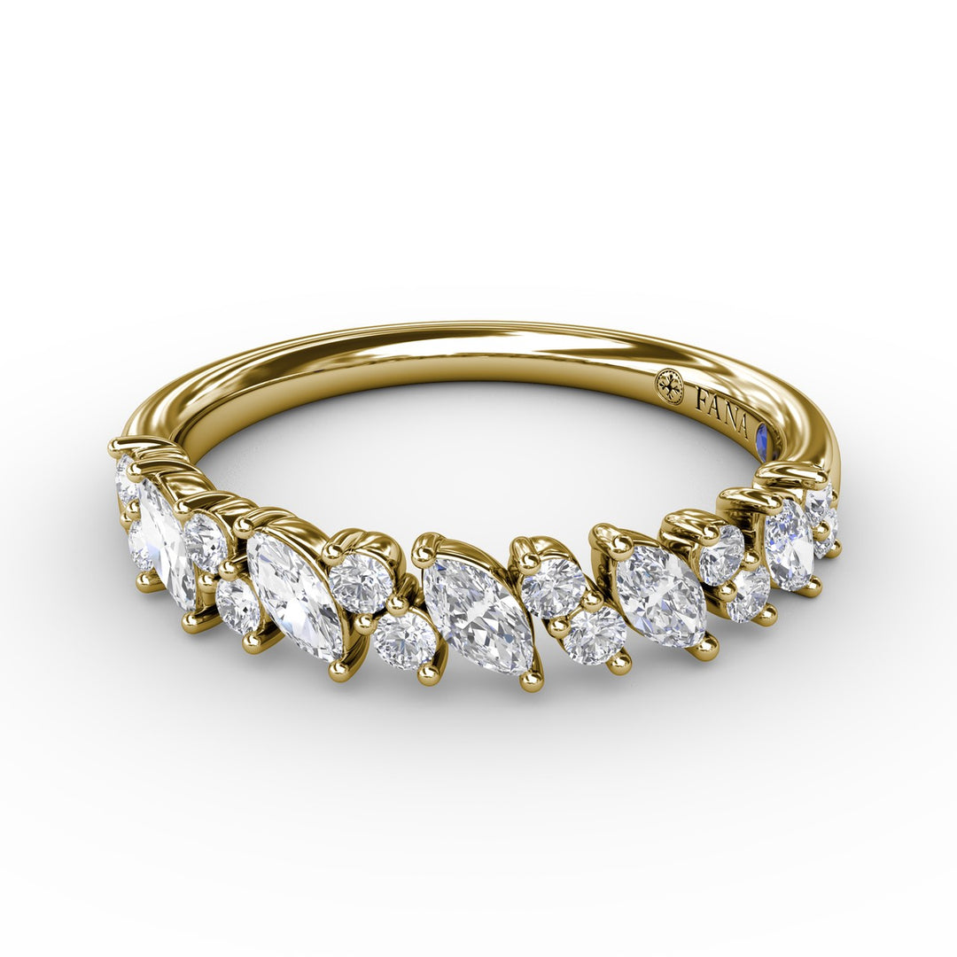 Floating Marquise and Round Diamond Ring