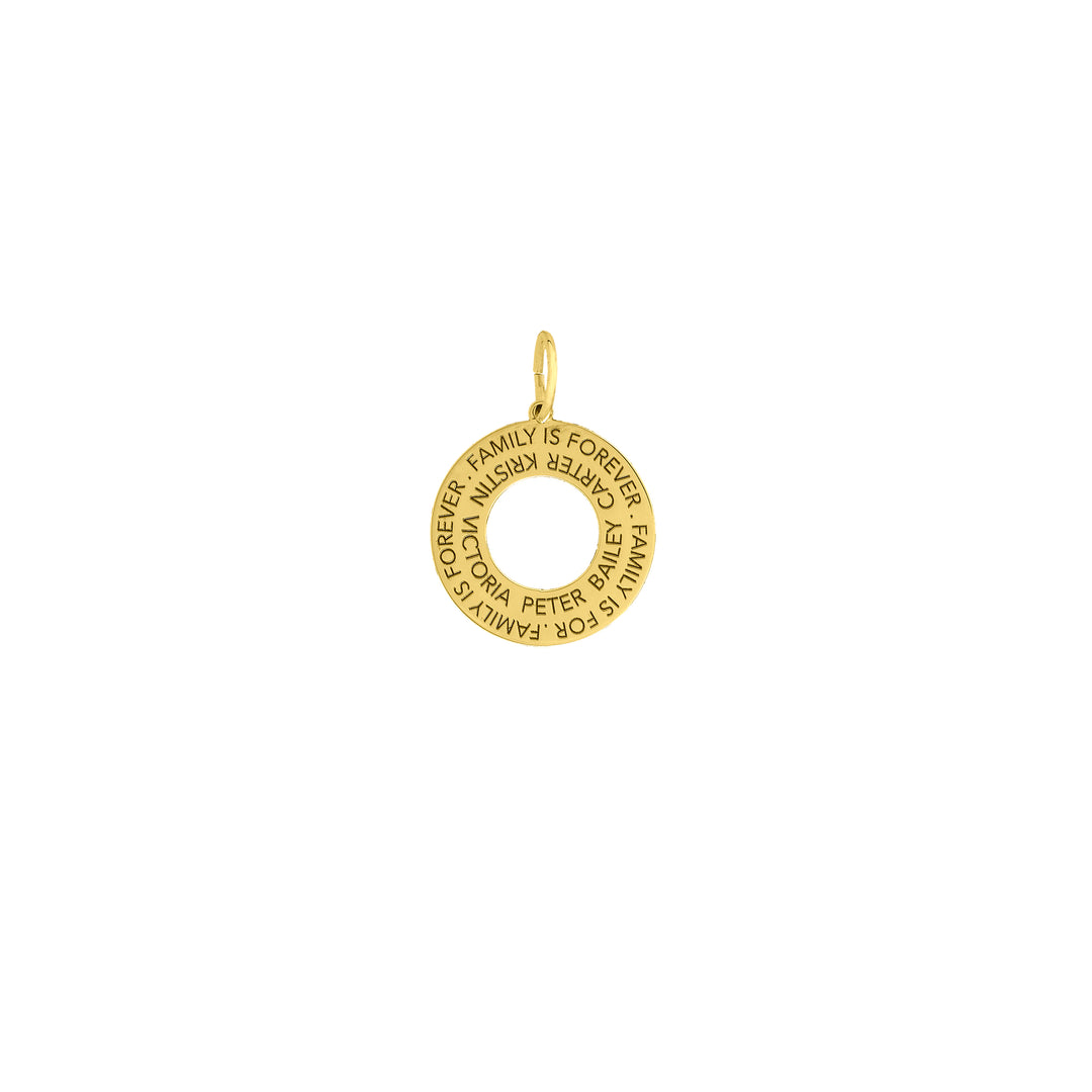 Circle Cutout Engravable Charm