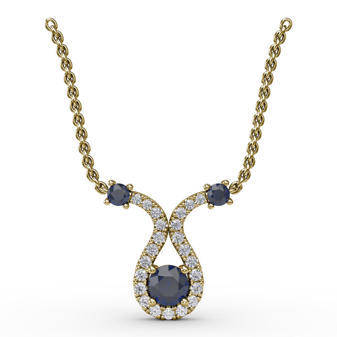 Full of Life Sapphire and Diamond Pendant