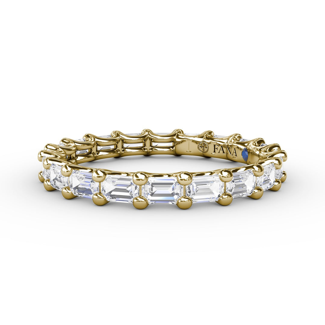 Emerald Cut Eternity Band