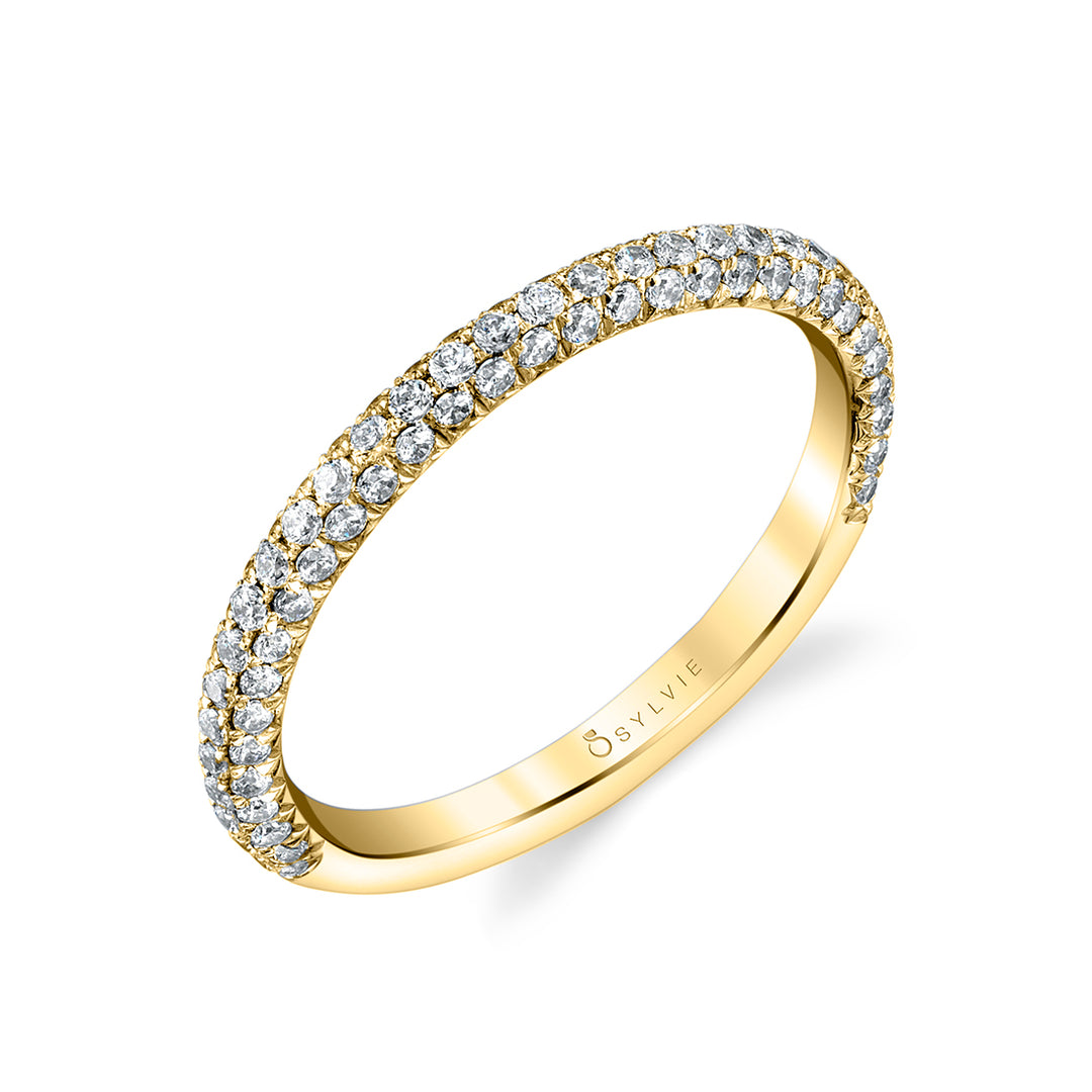 Classic Pave Wedding Band - Jayla