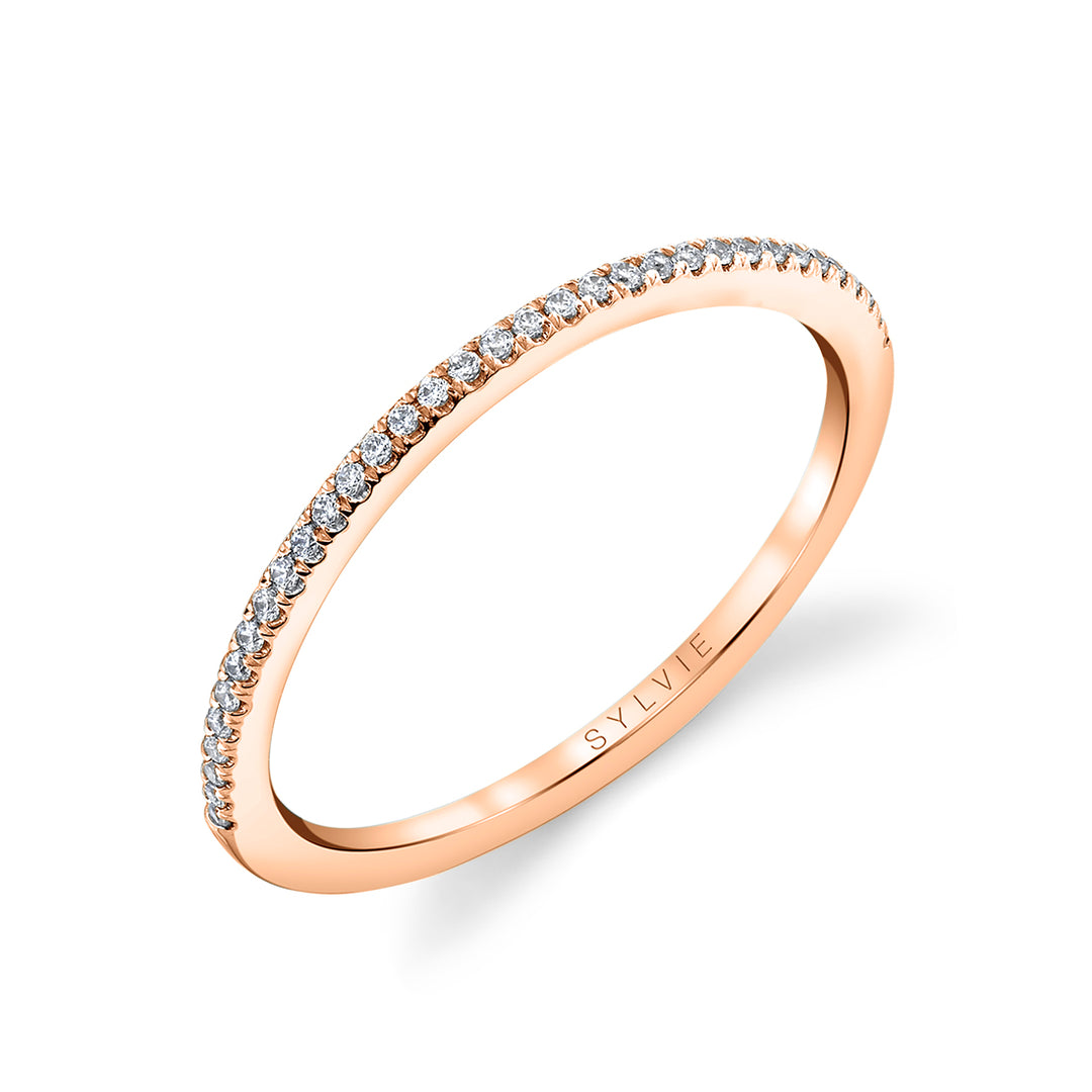 Thin Diamond Wedding Band