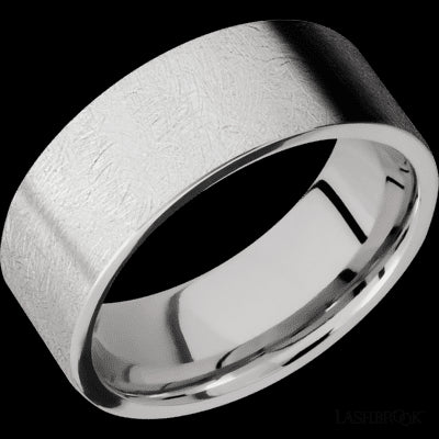 8 mm wide Flat Cobalt Chrome band.