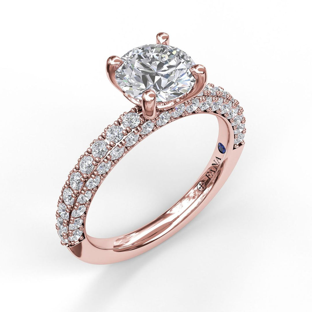 Diamond-Encrusted Engagement Ring