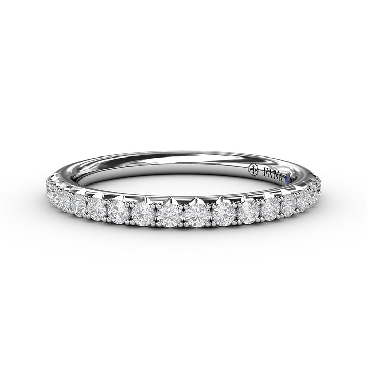 Delicate Pave Diamond Anniversary Band