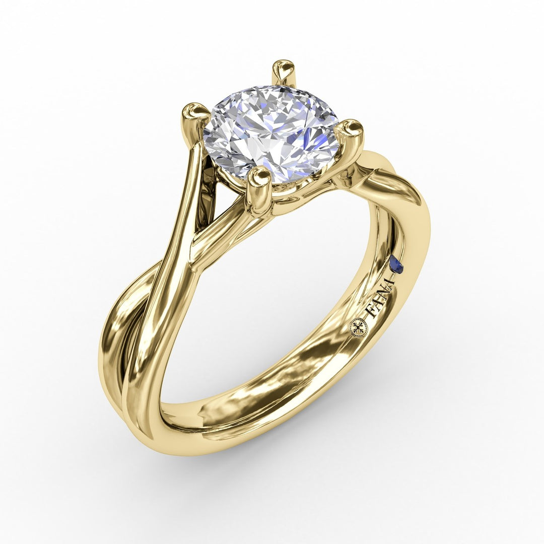 Infinity Solitaire Engagement Ring