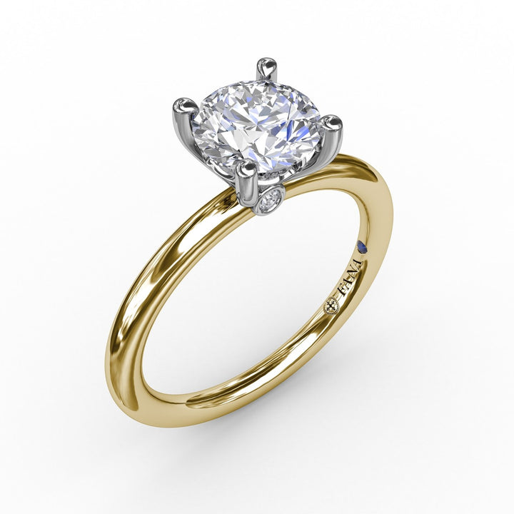 Classic Round Diamond Solitaire Engagement Ring