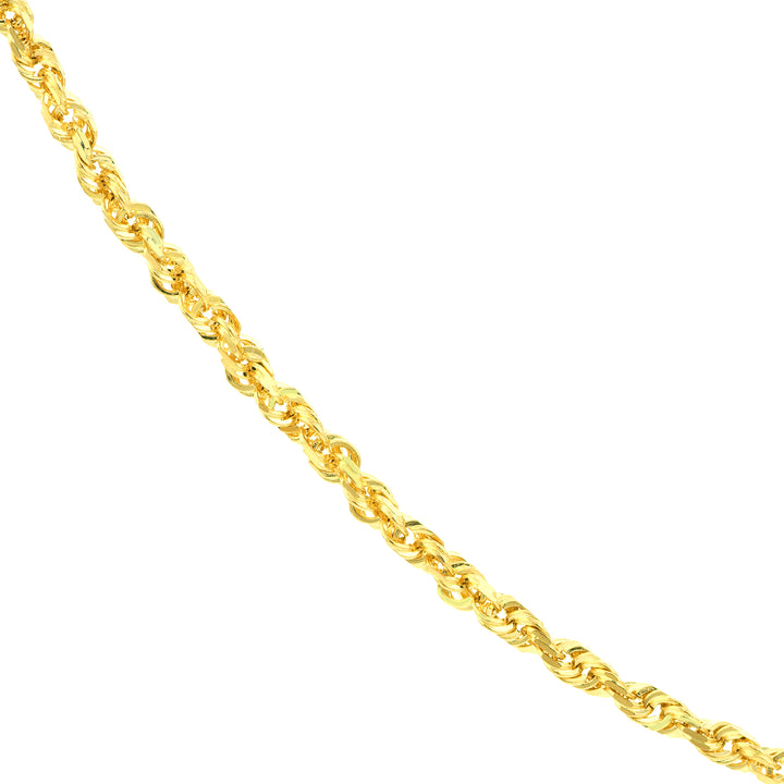 1.56mm D/C Rope Chain with Lobster Lock