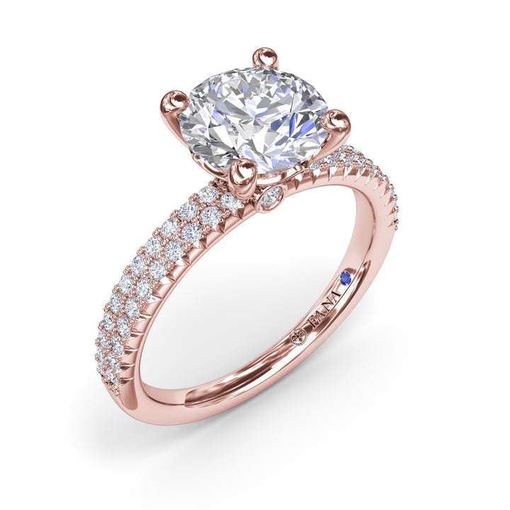 Pavé Diamond Engagement Ring