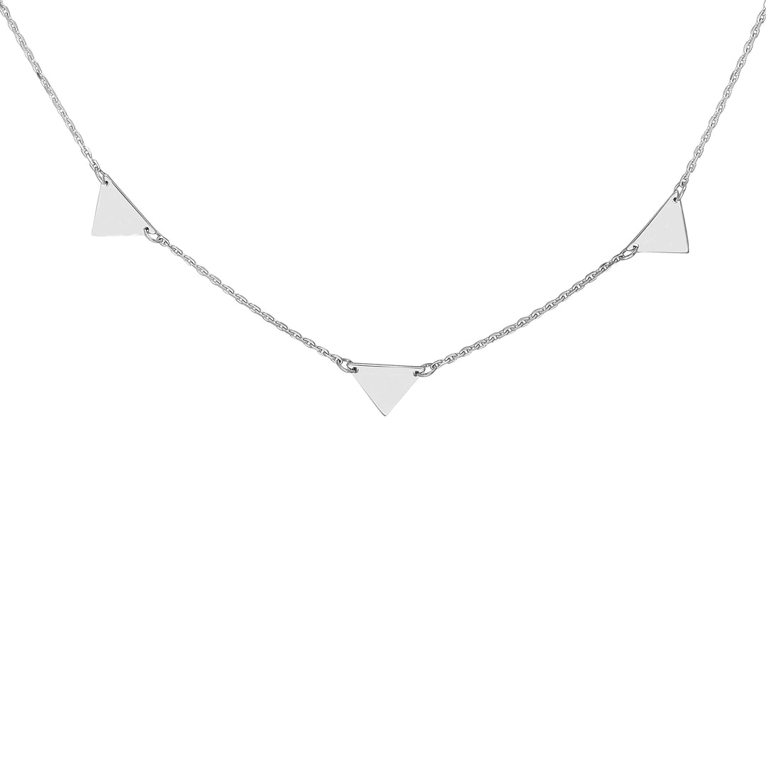 Mini Inverted Triangles Adjustable Necklace