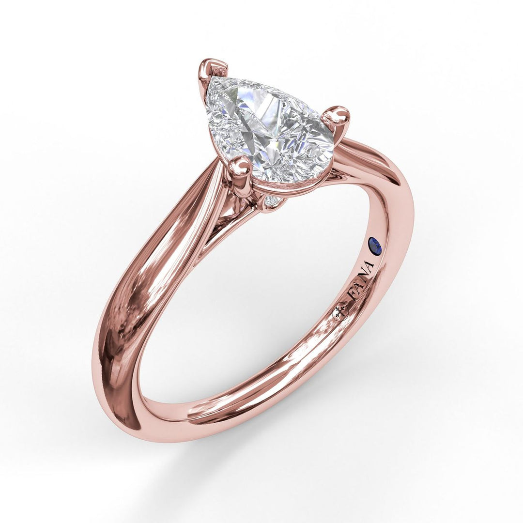 Pear Shape Solitaire Engagement Ring