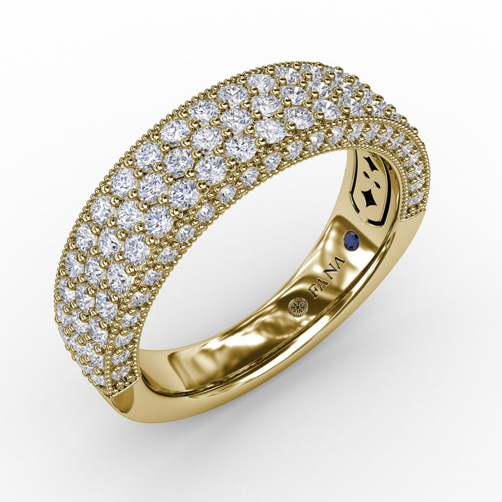 Multi-Row Pave Diamond Band