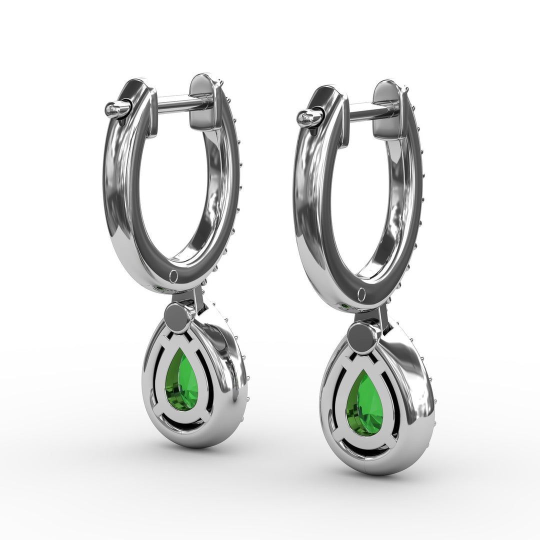 Petite Teardrop Hoop Earrings