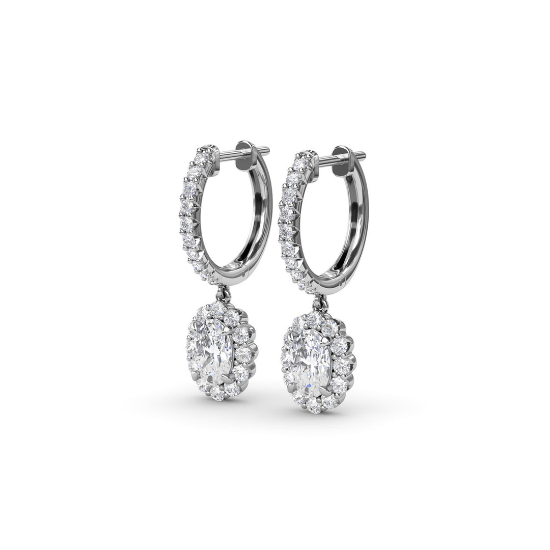 Dazzling Diamond Drop Earrings